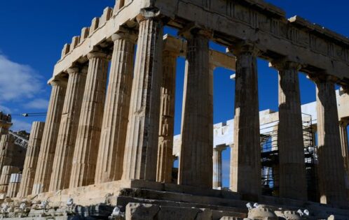 Parthenon byggnaden i Aten